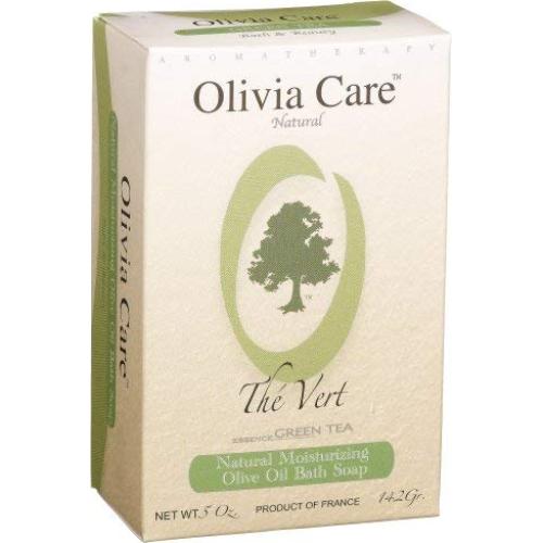 Jabón Orgánico de Té Verde Olivia Care - 142g para Piel Sensible