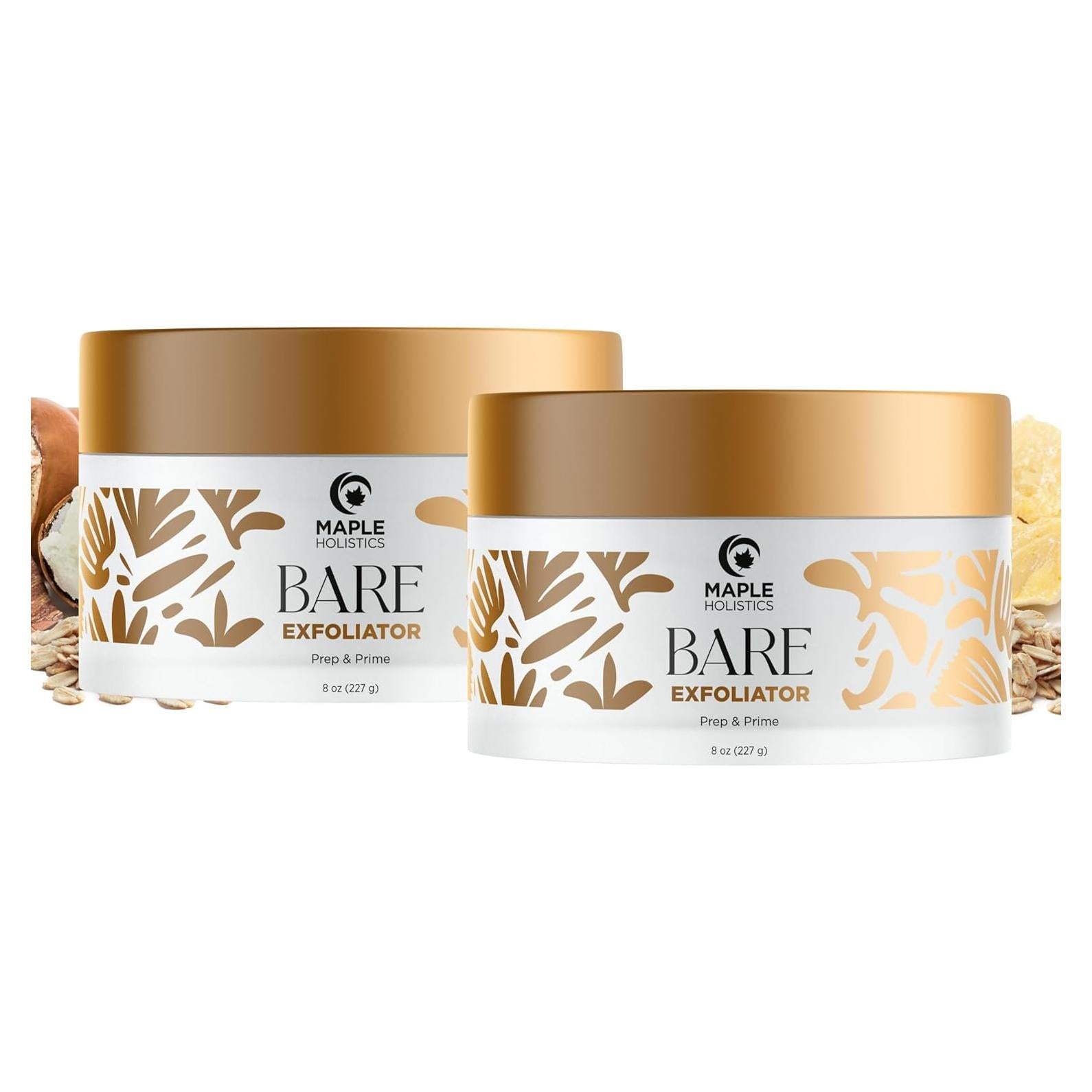 Exfoliante Pre Afeitado Bare Maple Holistics 236 ml - Vello Encarnado