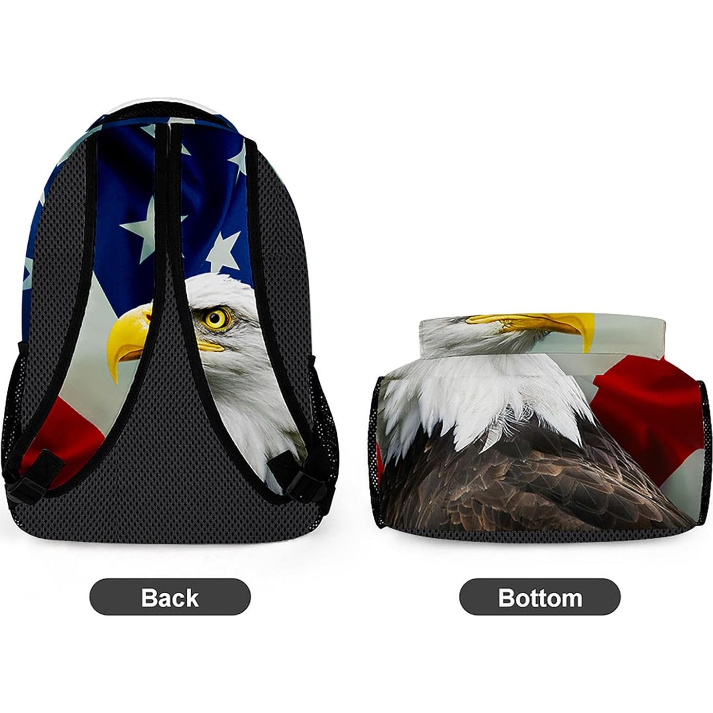Mochila Colorida Oxford Unisex 34L con Bandera Americana
