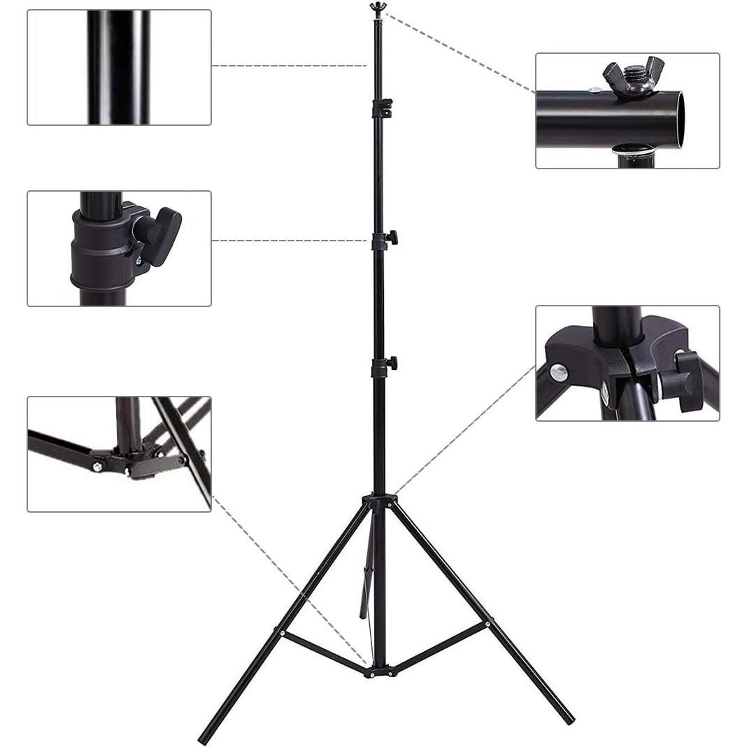 Kit Estudio Fotográfico HYJ 100% Algodón Verde 3x2.4m