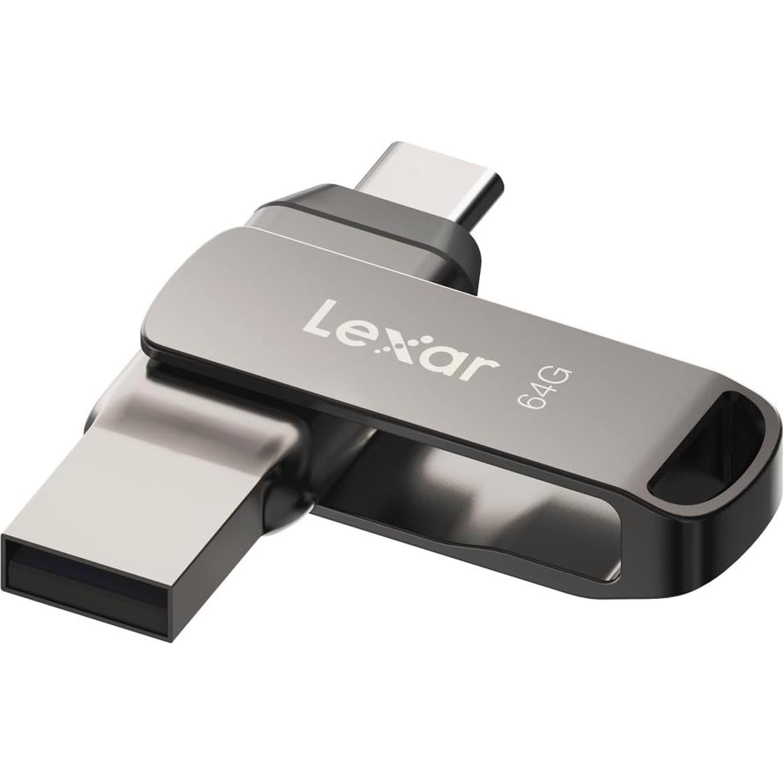 Unidad Flash Lexar 64GB D400 USB 3.1 Tipo-C y Tipo-A