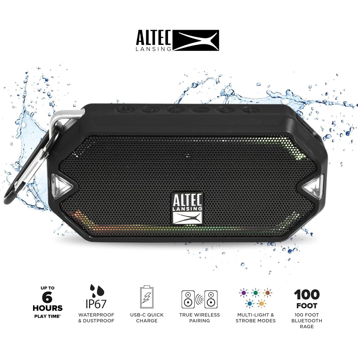 Altavoz Bluetooth Altec Lansing HydraMini IP67 6h Reproducción
