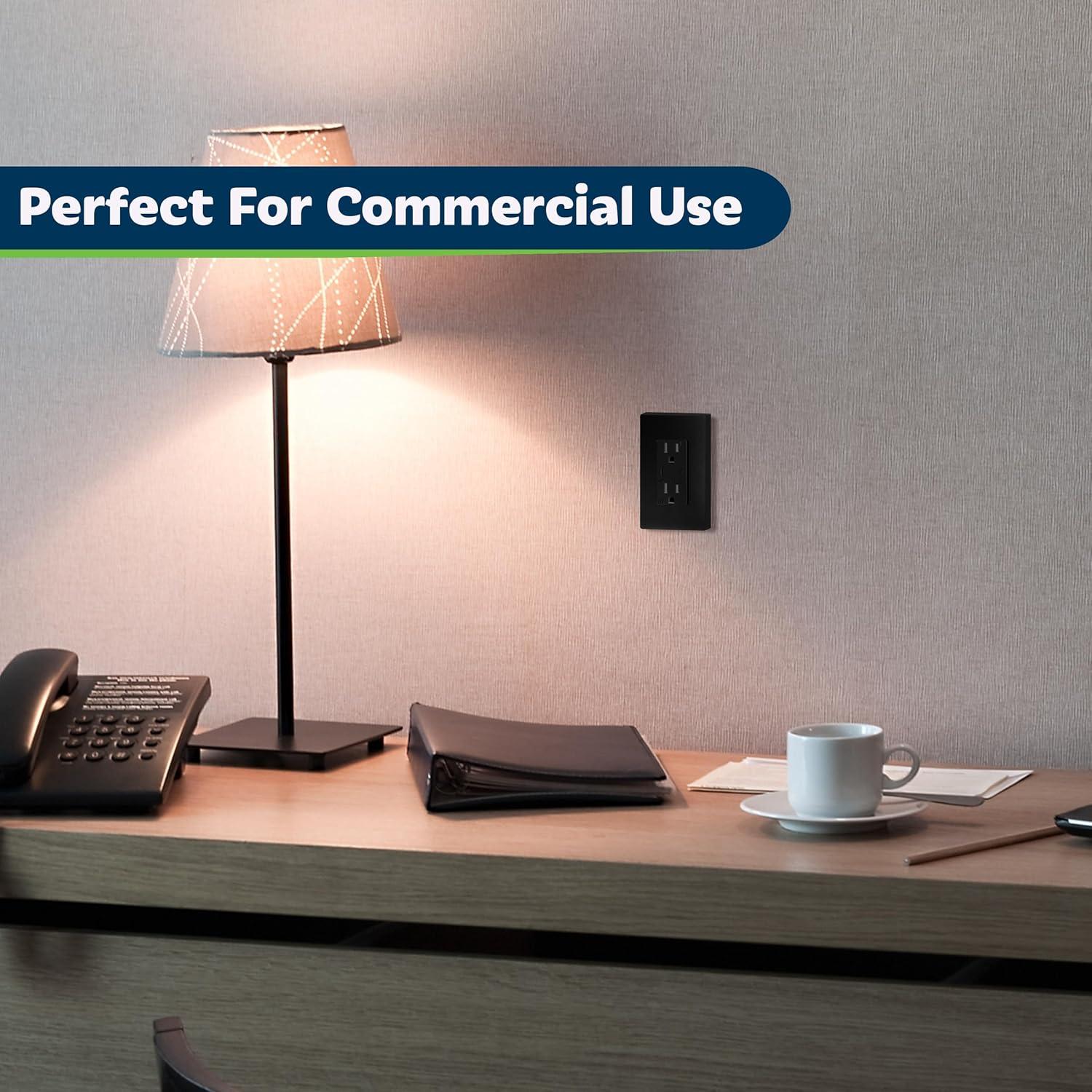 Enchufe USB Doble TOPGREENER 3.6A 15A Negro - 2 Piezas