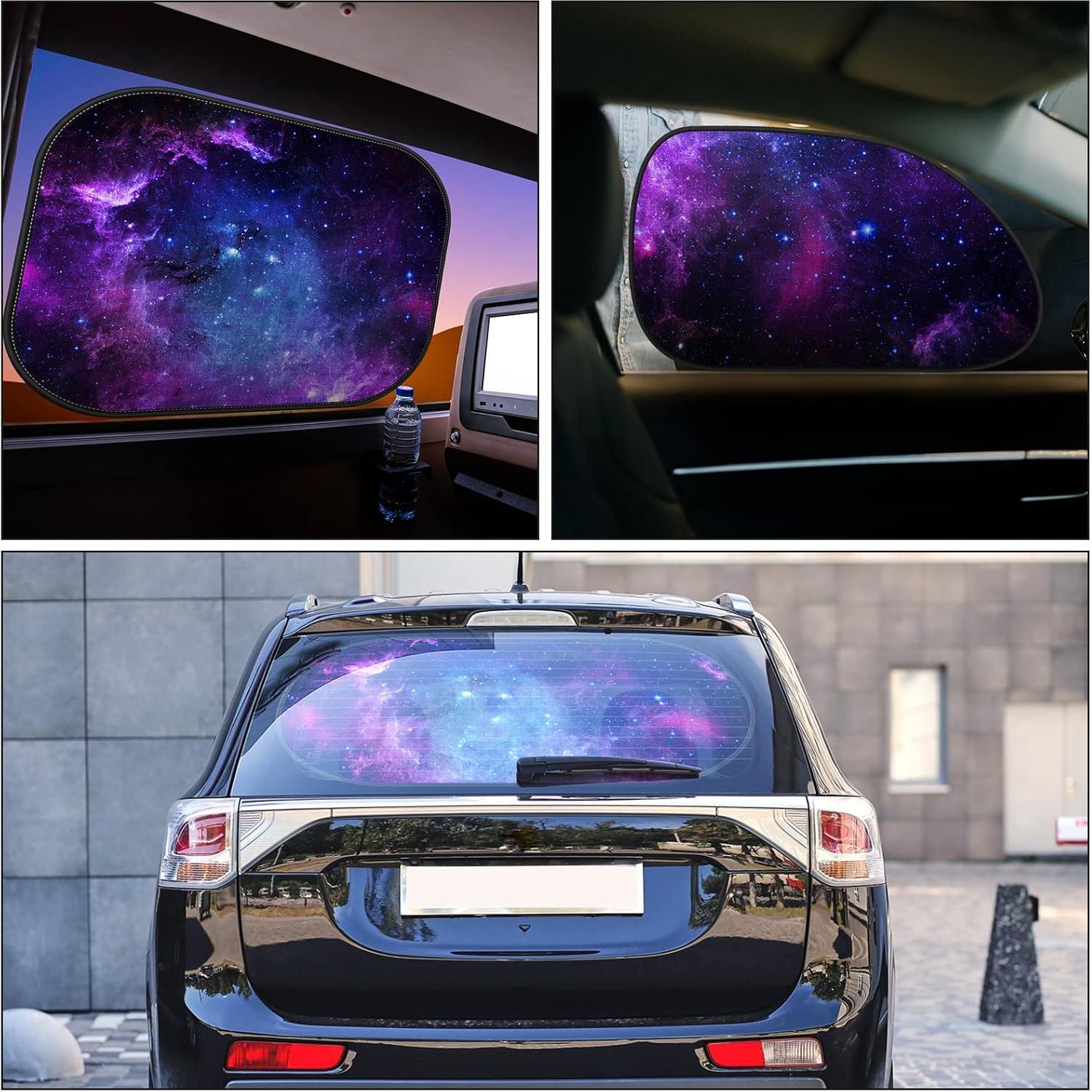 Juego de 6 Sombras de Parabrisas Moukeren Galaxia UV 150x70cm