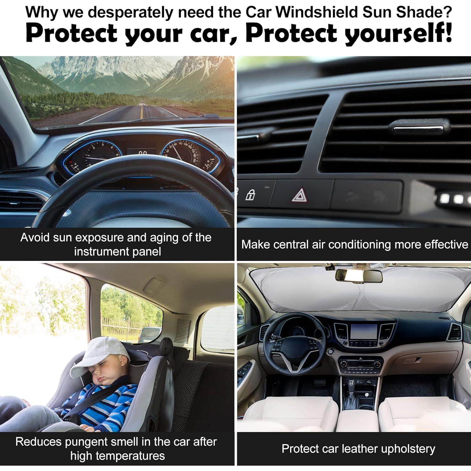 Juego de 6 Sombras de Parabrisas Moukeren Galaxia UV 150x70cm