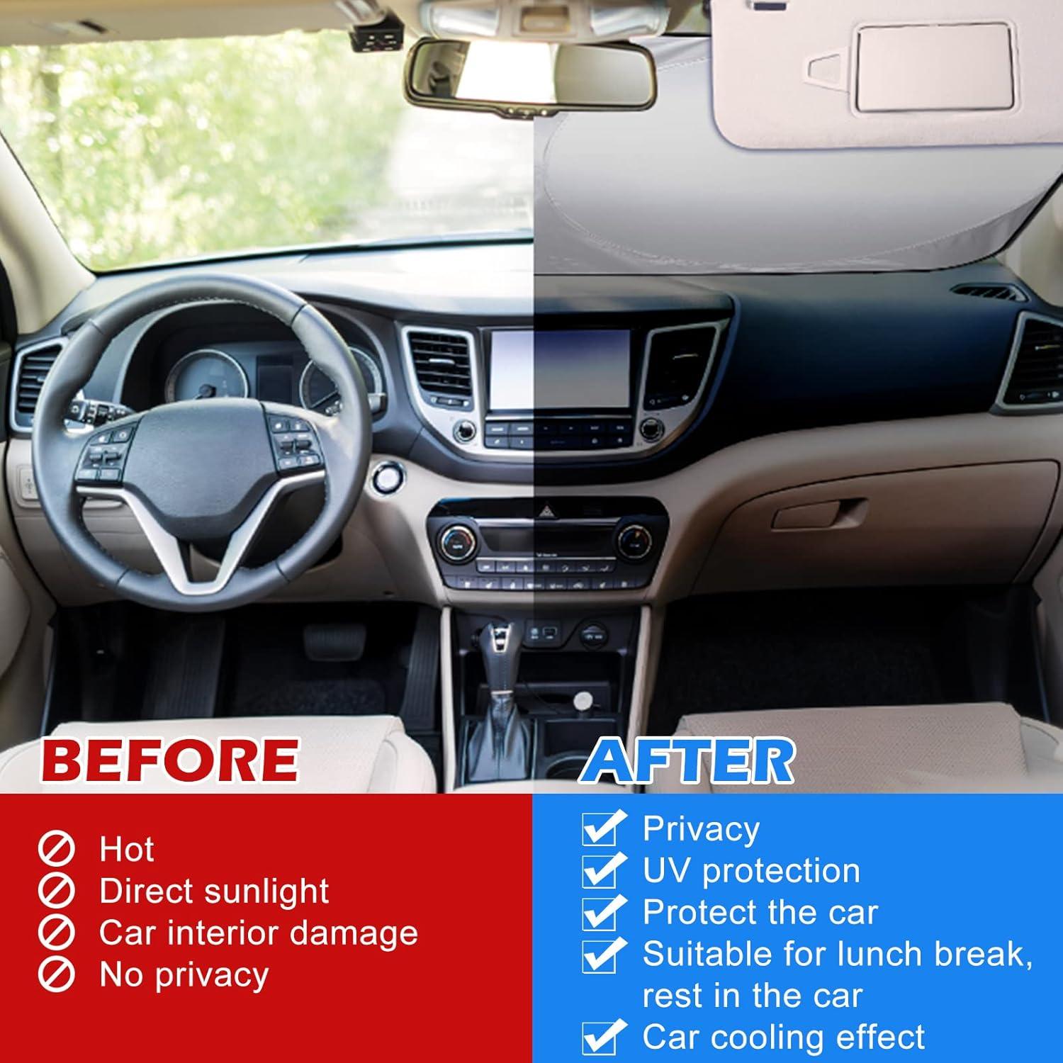 Juego de 6 Sombras de Parabrisas Moukeren Galaxia UV 150x70cm