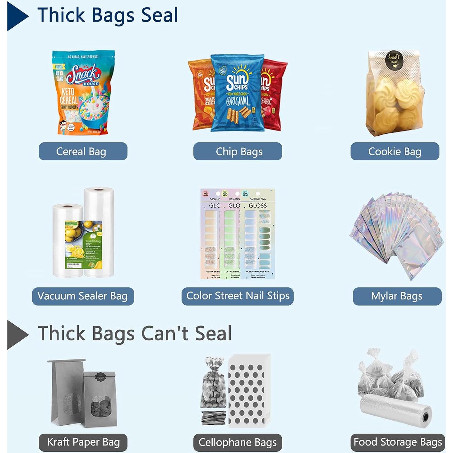 Sellador de Bolsas Portátil Shendian Negro 20W 136g