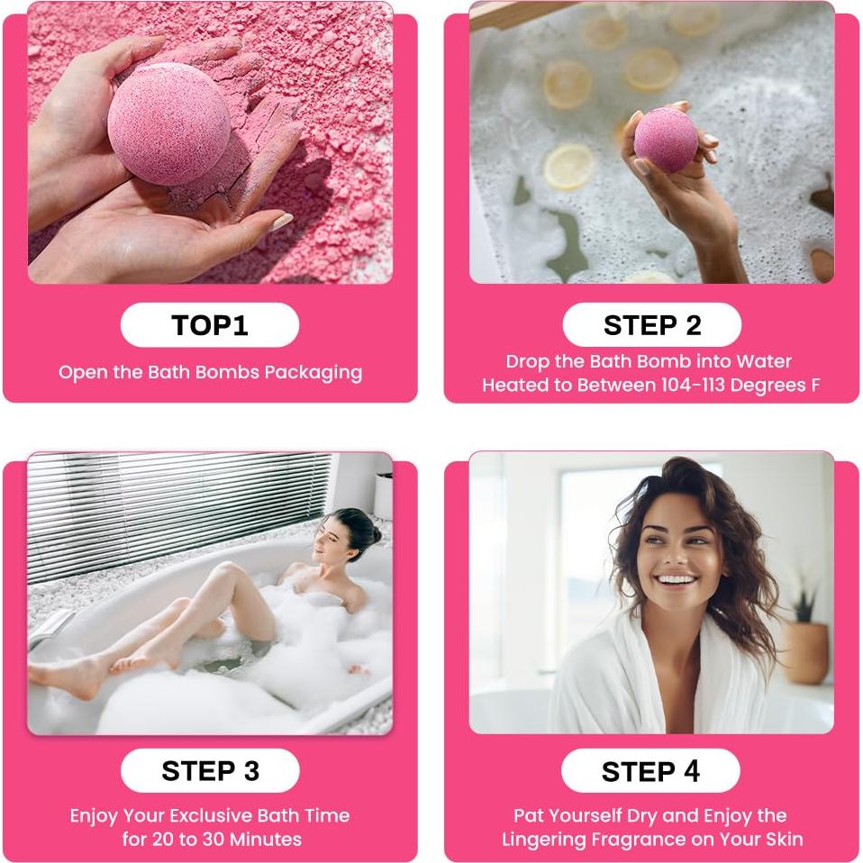 Conjunto de Bombas de Baño Body & Earth 10 x 99 g Flor de Cerezo