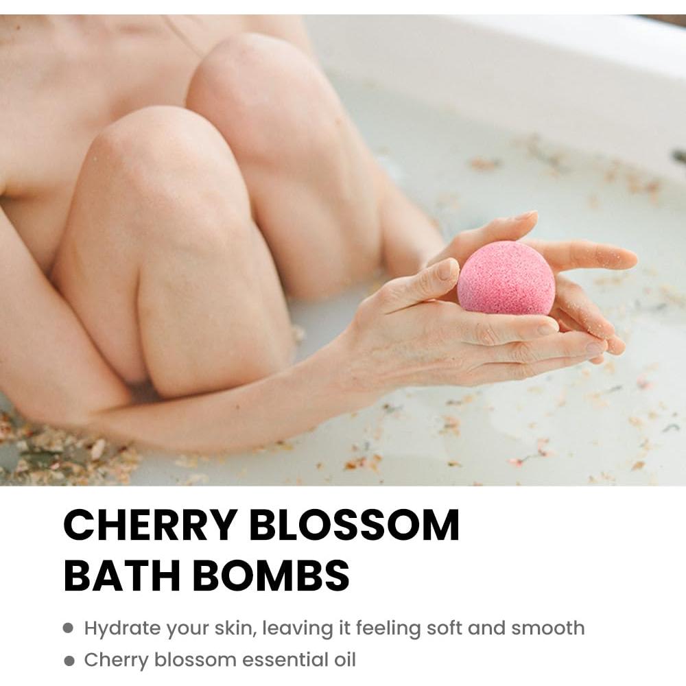 Conjunto de Bombas de Baño Body & Earth 10 x 99 g Flor de Cerezo