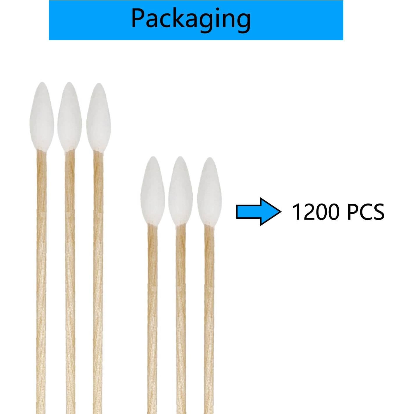 Bastoncillos de Algodón de Precisión 1200pcs para Limpieza