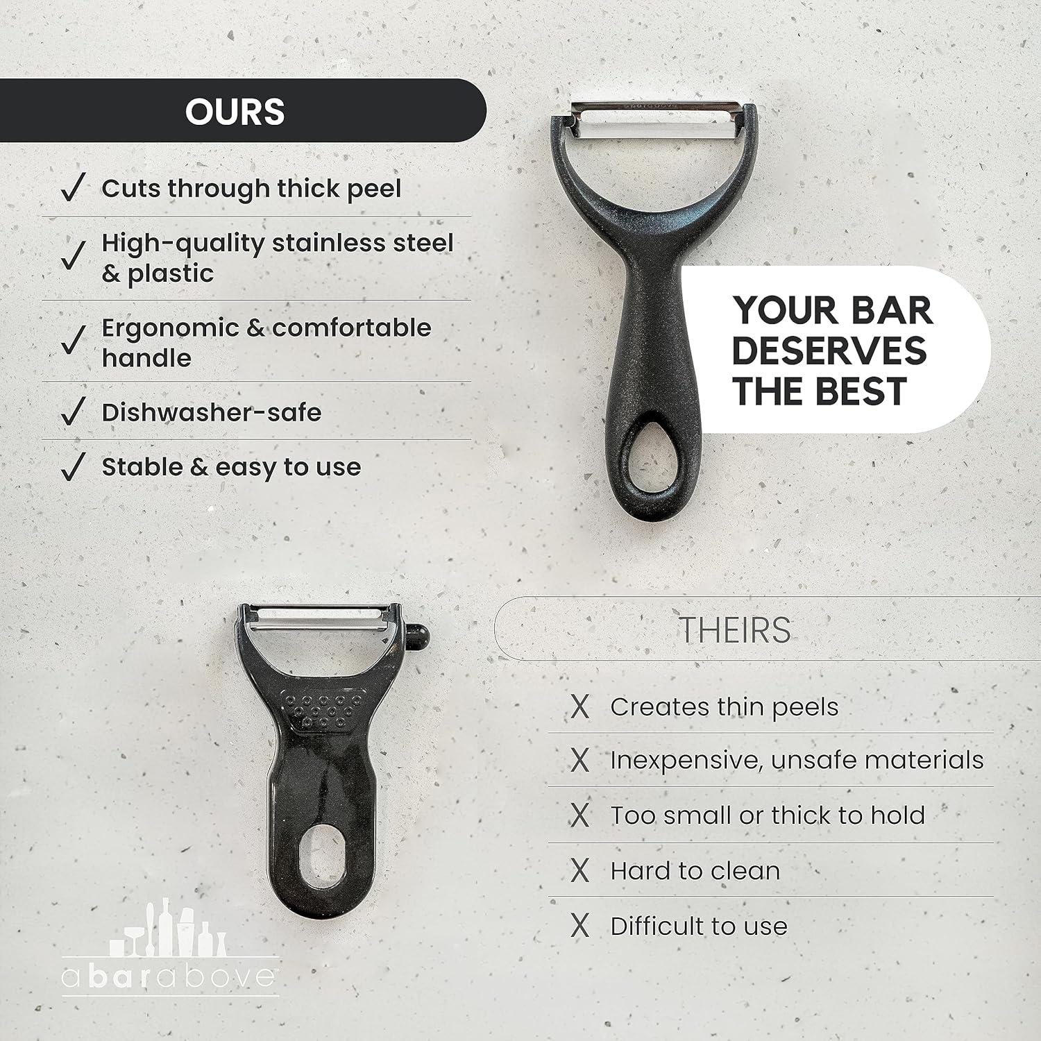 Pelador de Cítricos Profesional A Bar Above Dorado Ergonómico