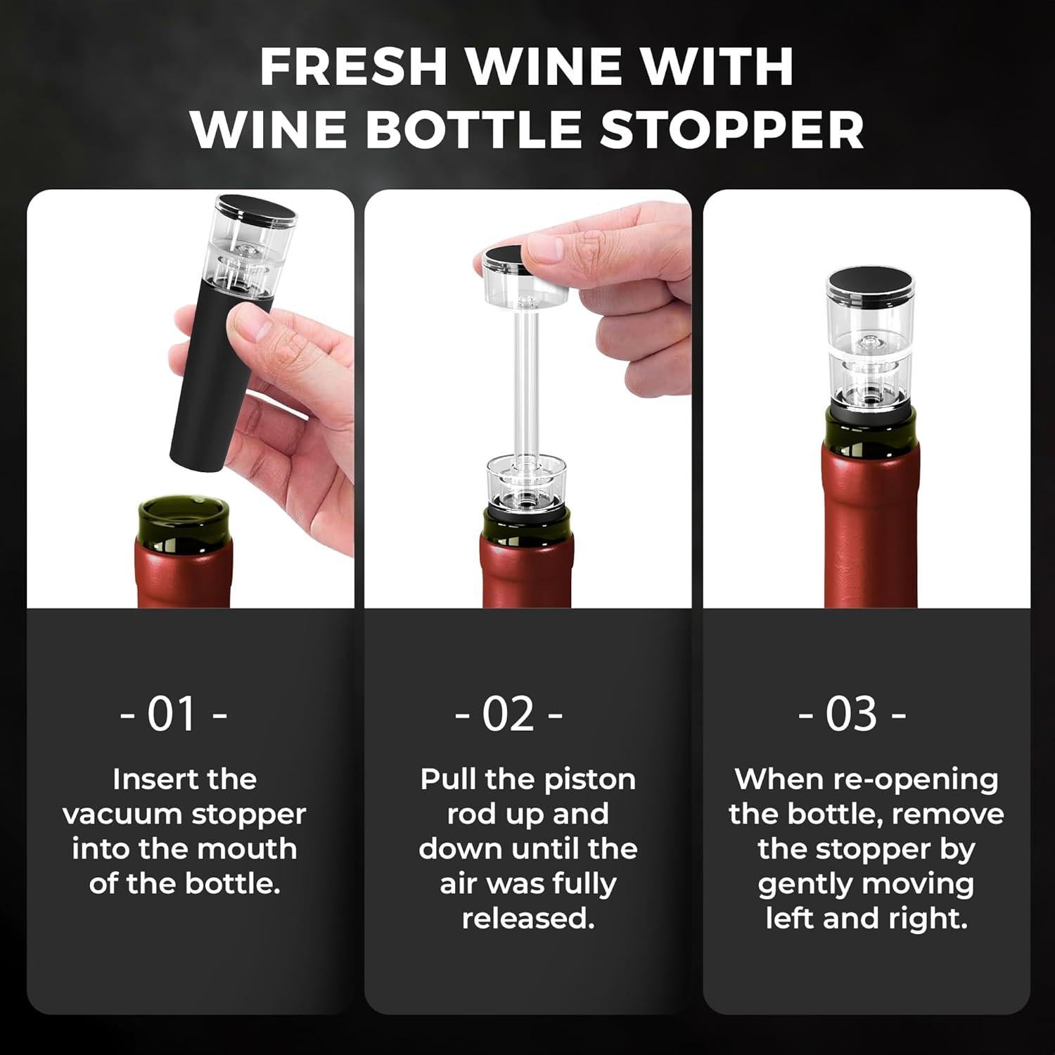 Juego Enfriador de Vino Vinenco 7 en 1 con Accesorios