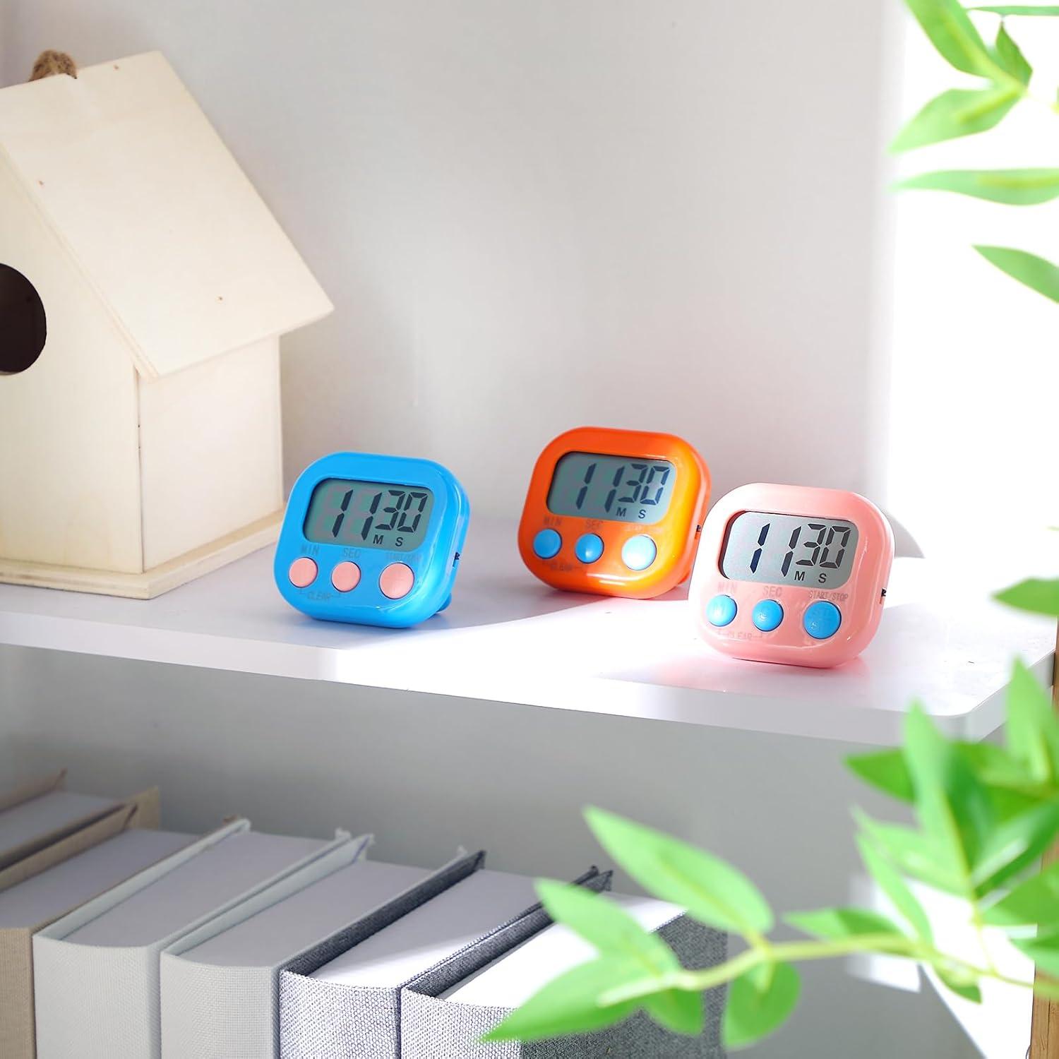 Temporizadores Digitales de Cocina Weewooday - 50 Pcs Multicolor