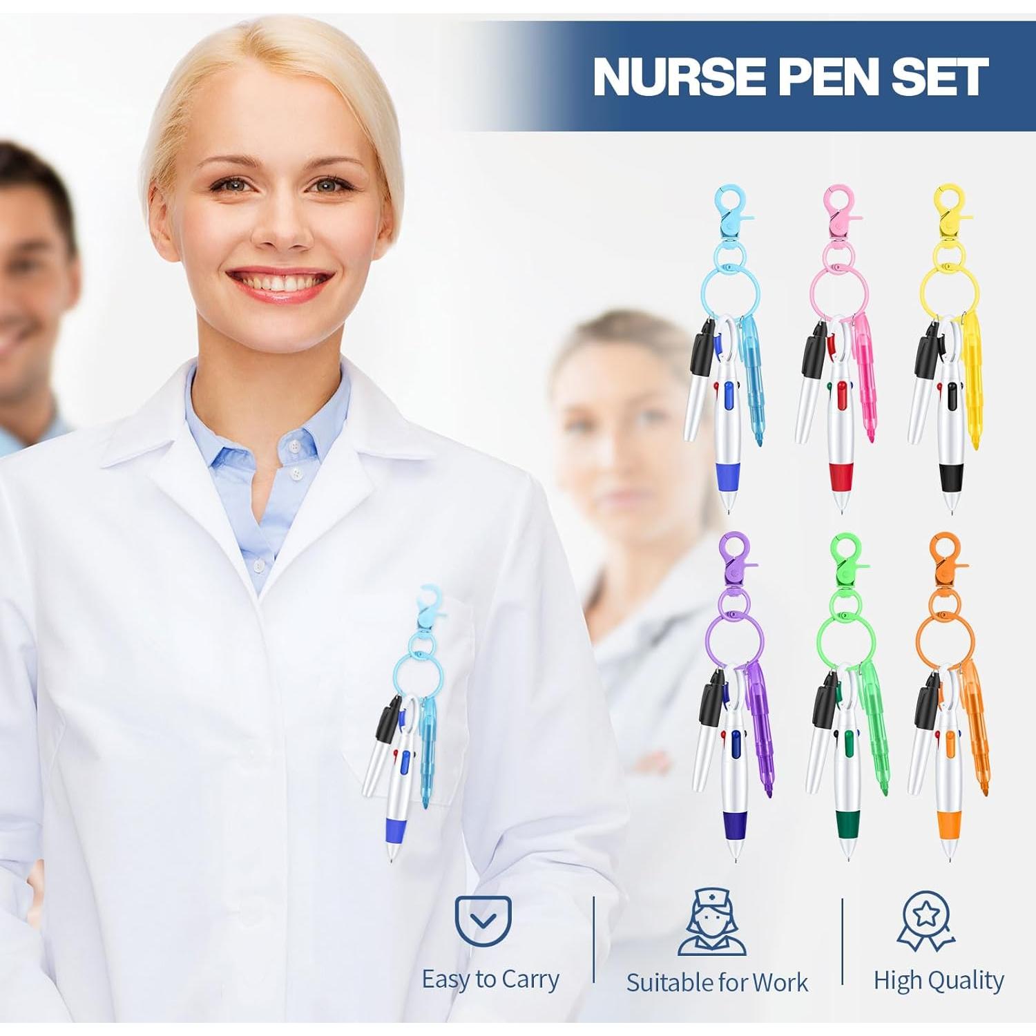 Juego de bolígrafos y resaltadores Fainne para enfermeras - 24 piezas