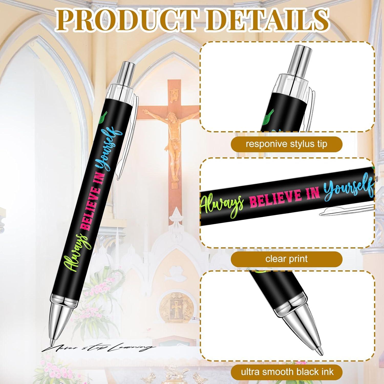 Bolígrafos Inspiracionales Yeaqee 50 Pcs Tinta Negra 14 cm