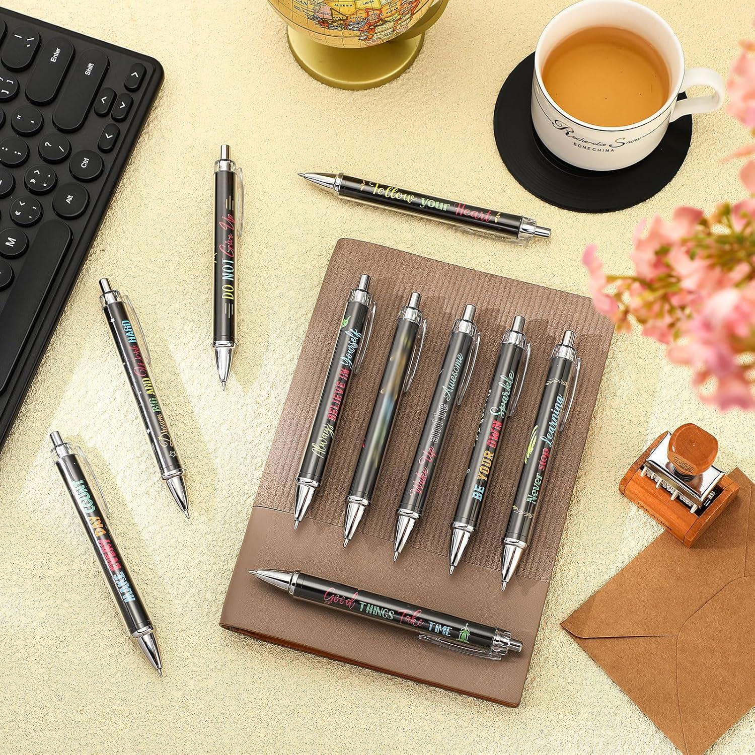 Bolígrafos Inspiracionales Yeaqee 50 Pcs Tinta Negra 14 cm