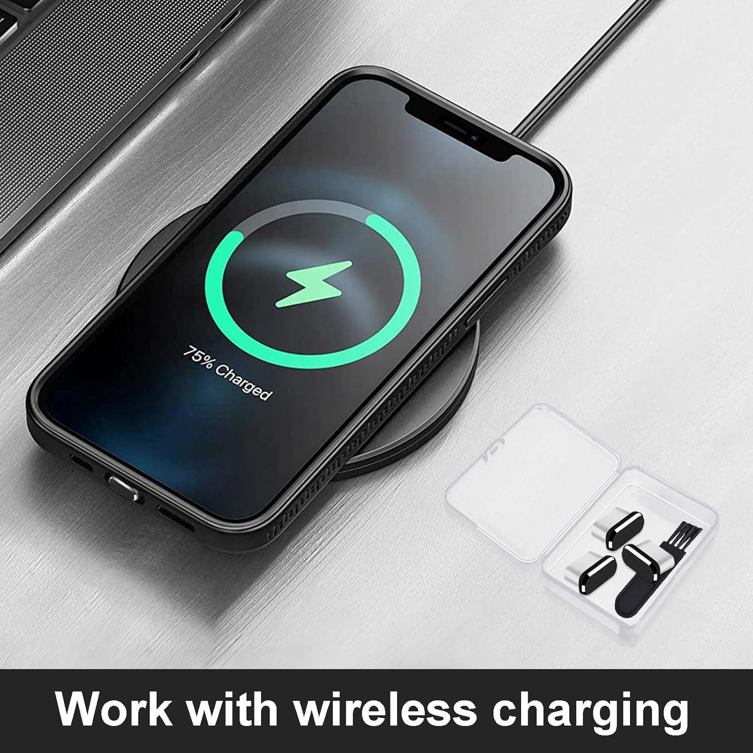 Tapones Anti Polvo USB-C ANIUVOT 5 Piezas con Cepillo de Limpieza