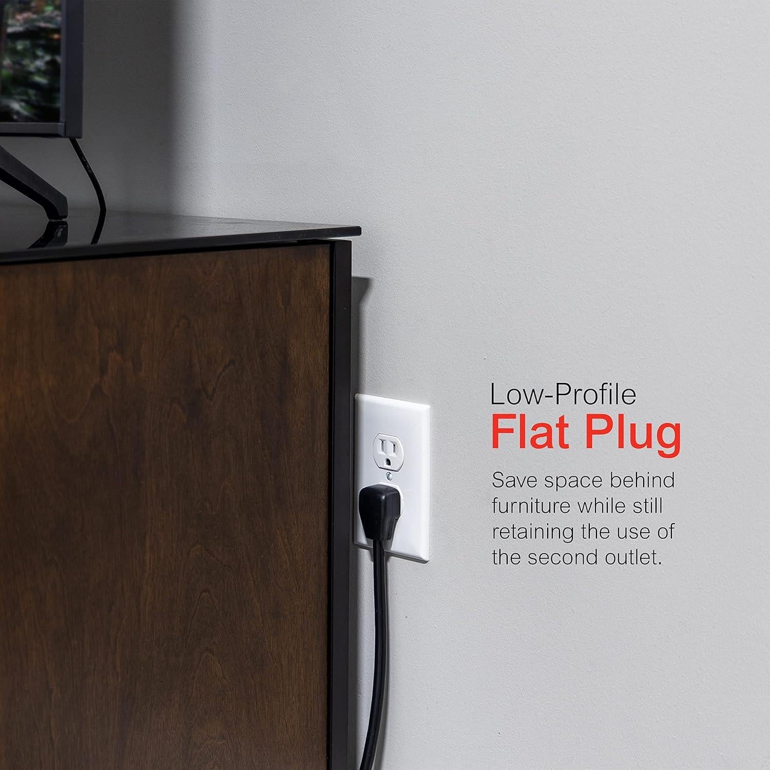 Protector contra Sobretensiones GE 7 Salidas 1080 Julios Negro