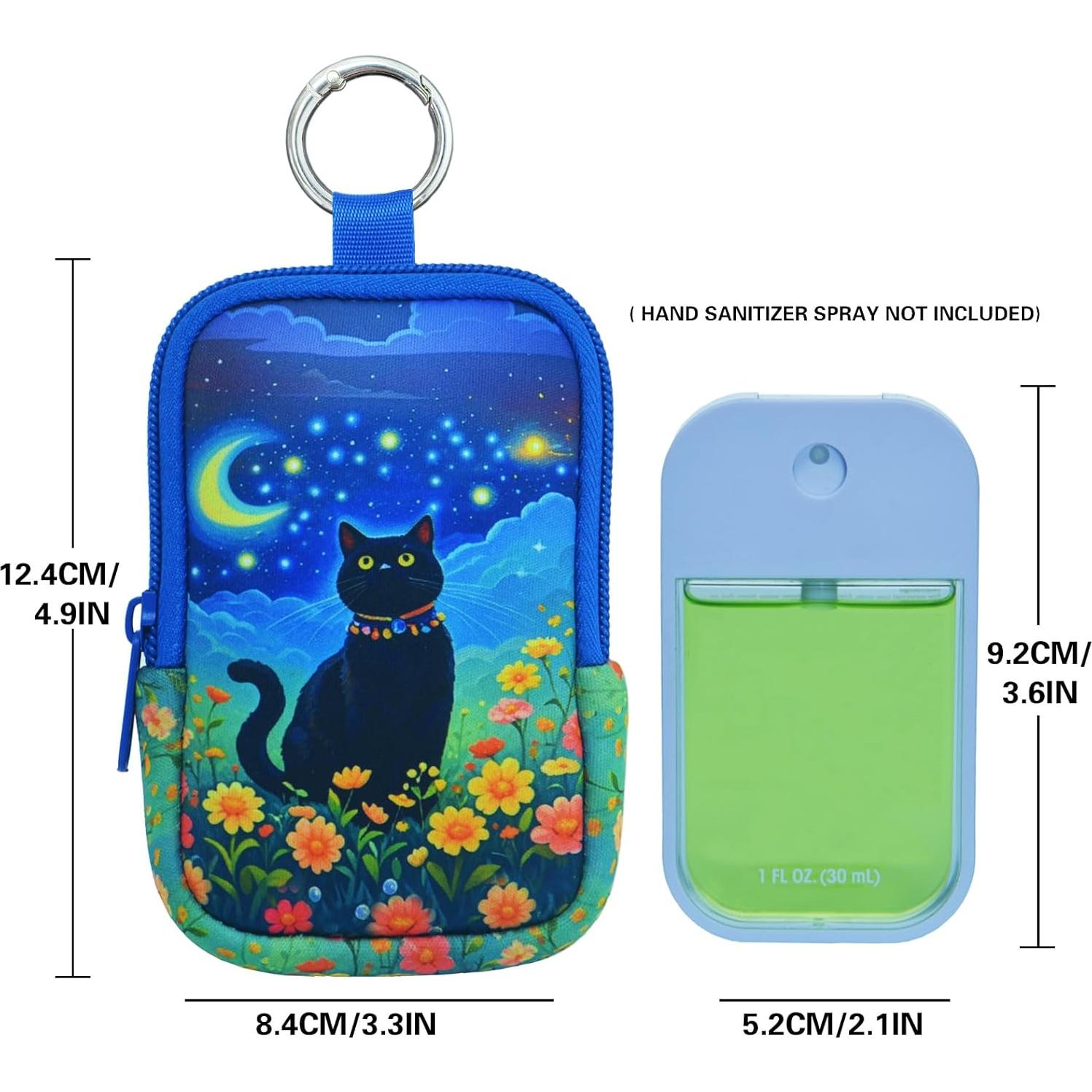 Bolsa Organizadora de Cremas Desinfectantes Neopreno Gato Negro