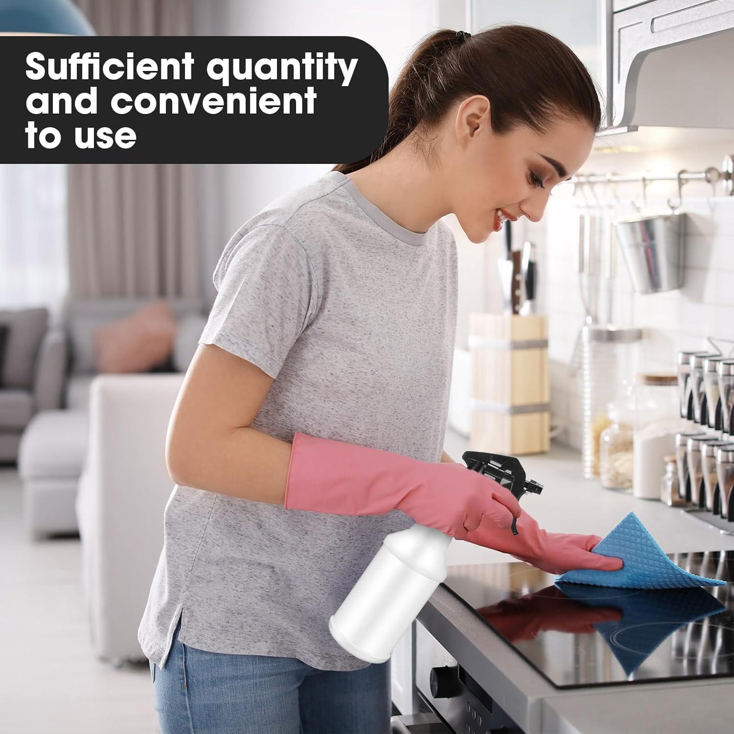 Botellas de Spray Reutilizables Gerrii 24 Pcs 700ml Negro