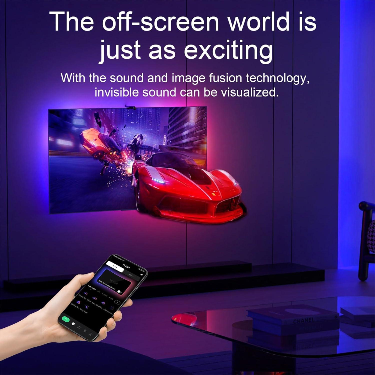 Tiras de Luz LED RGB MIHEAL 3m para TV 32-50" con App