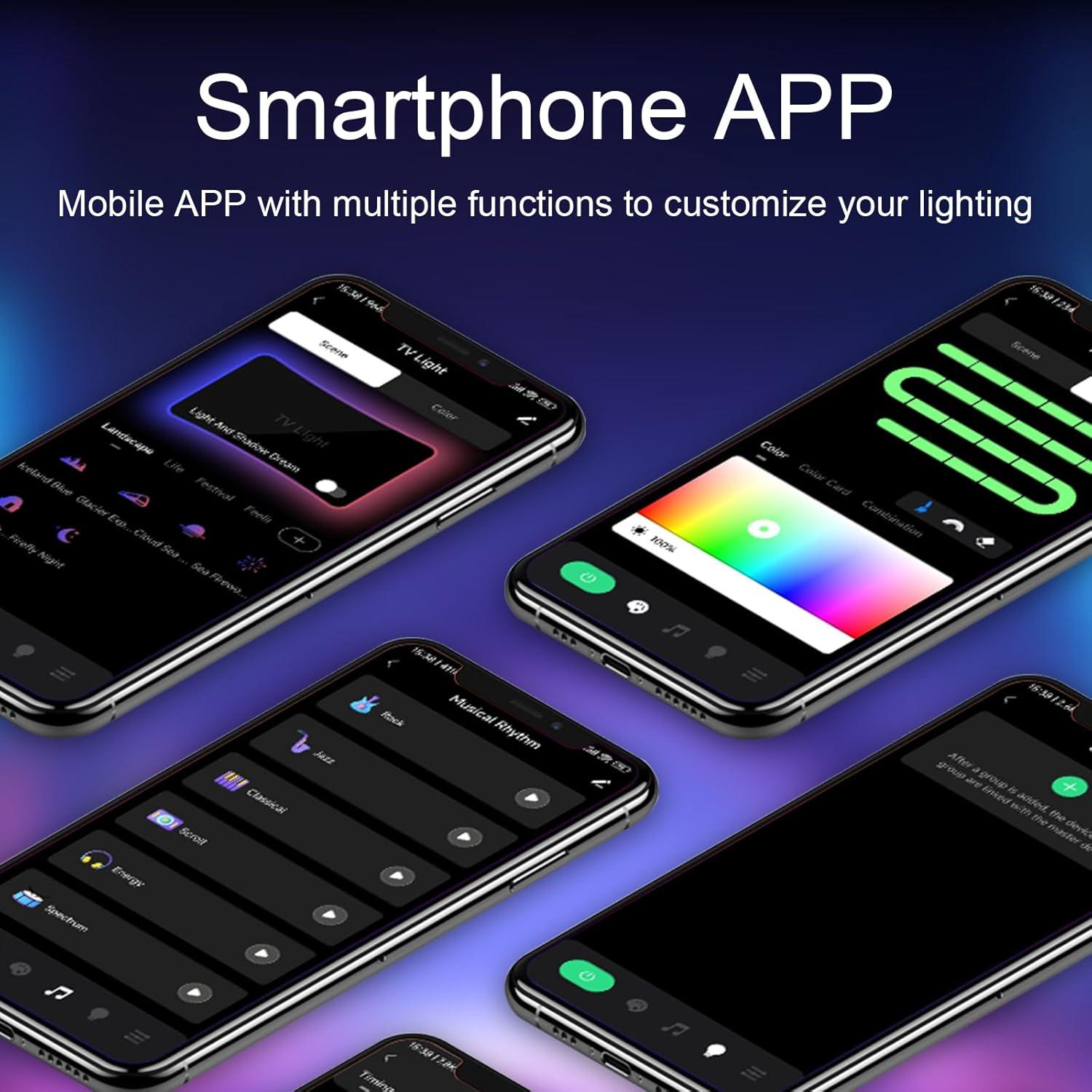 Tiras de Luz LED RGB MIHEAL 3m para TV 32-50" con App