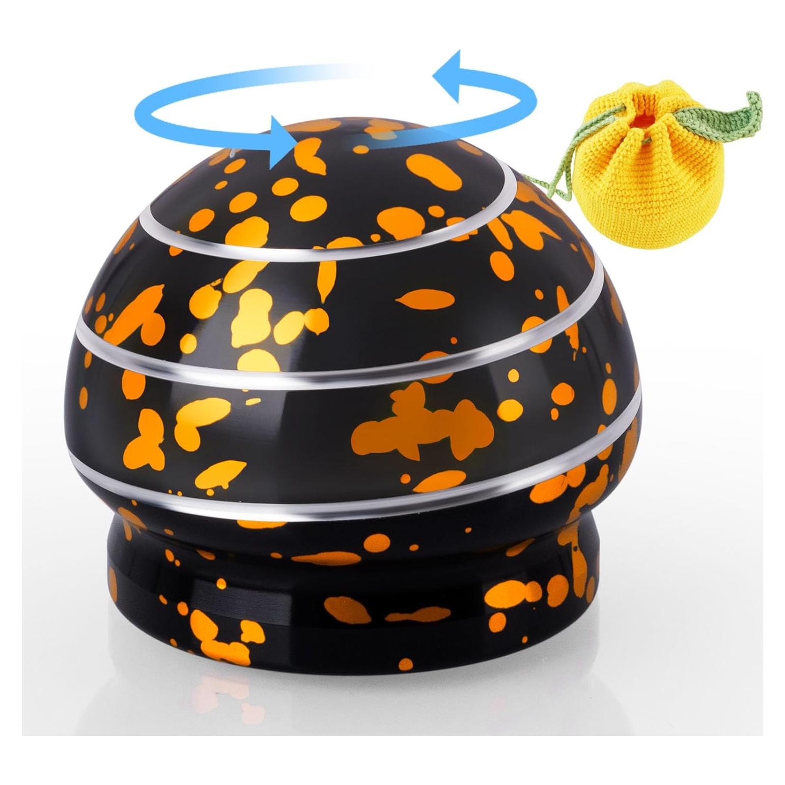 Spinner Cinético MAGICYOYO 3.91 cm Negro Dorado Alivio Estrés