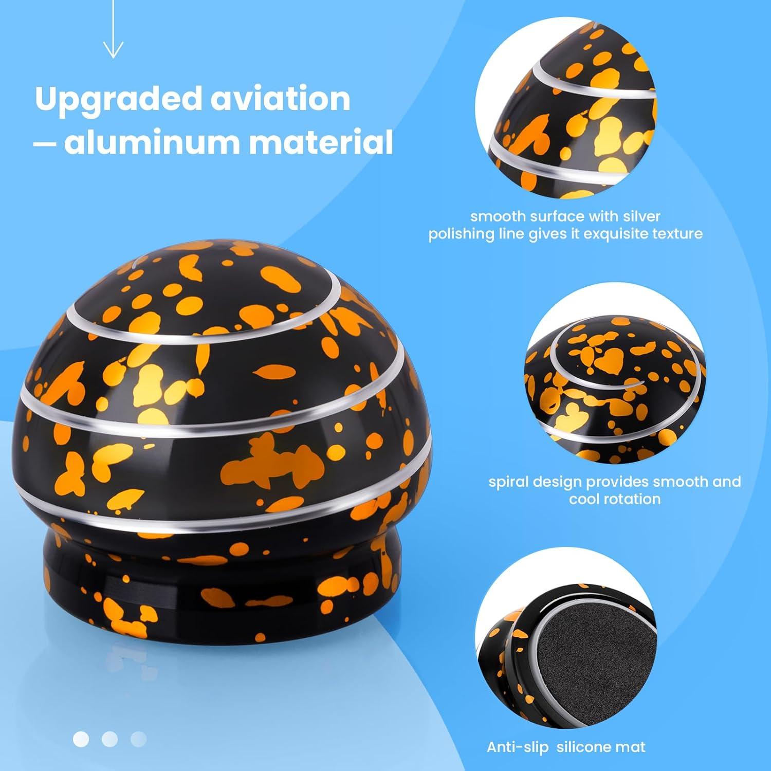 Spinner Cinético MAGICYOYO 3.91 cm Negro Dorado Alivio Estrés