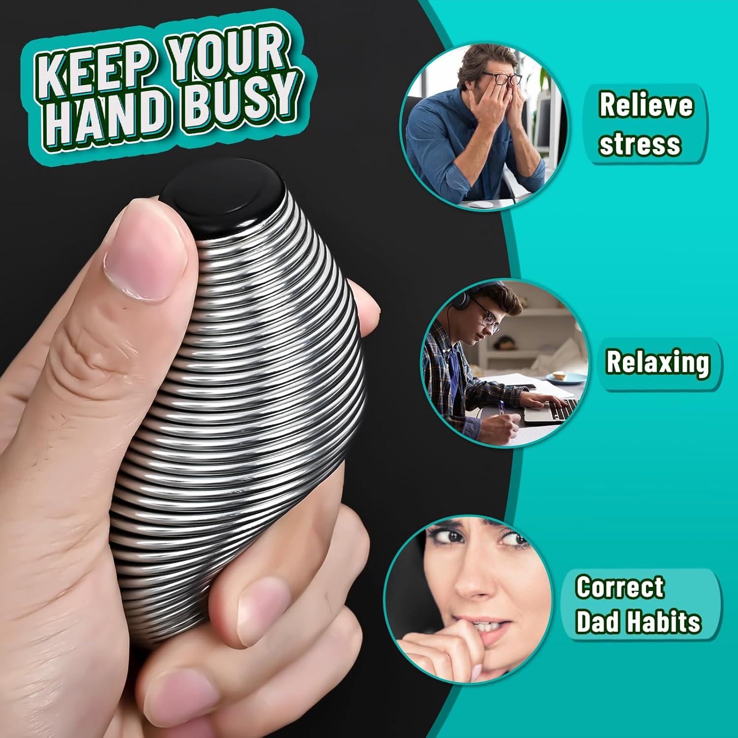 Juguete de Alivio de Estrés Metálico CHESLICR - Plata