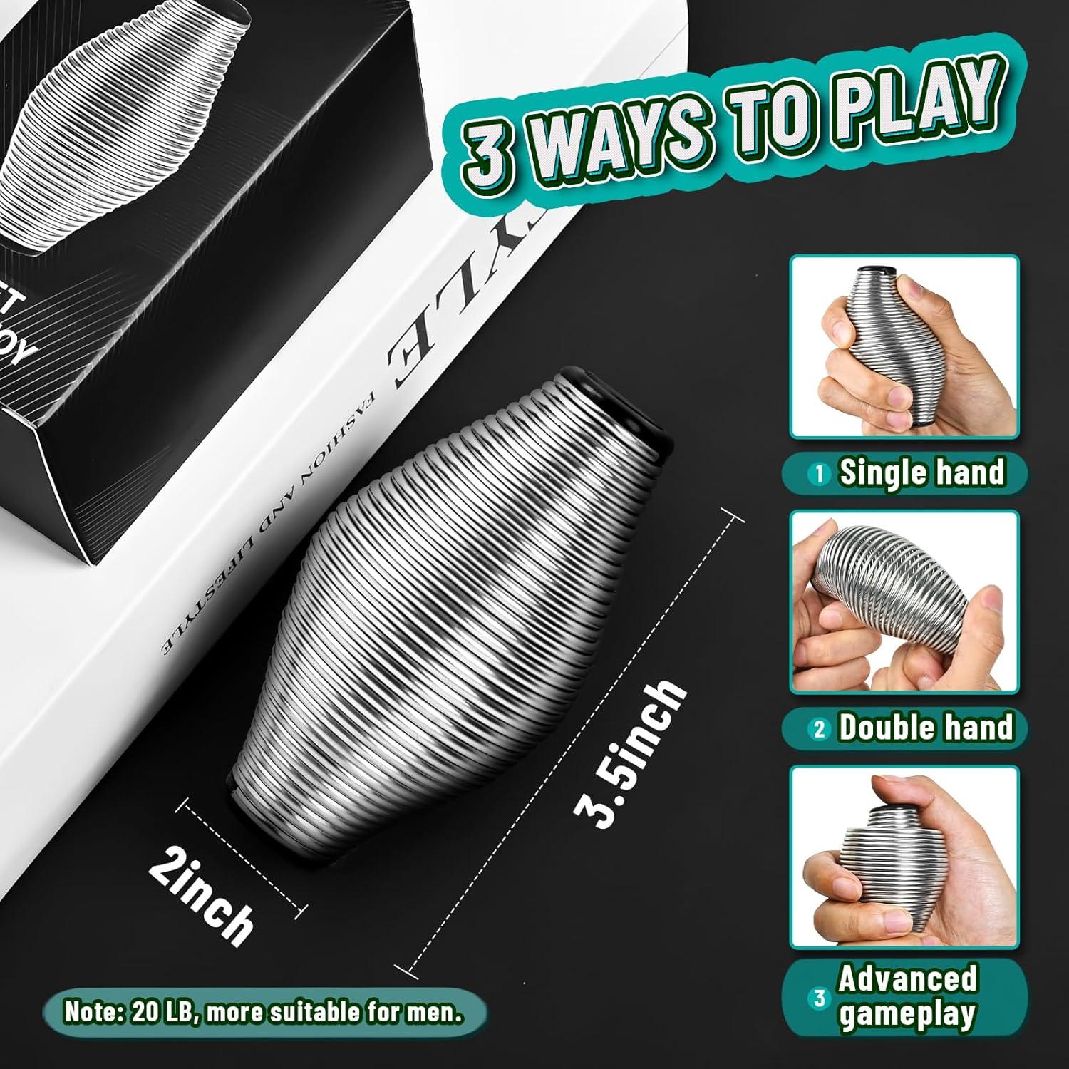 Juguete de Alivio de Estrés Metálico CHESLICR - Plata