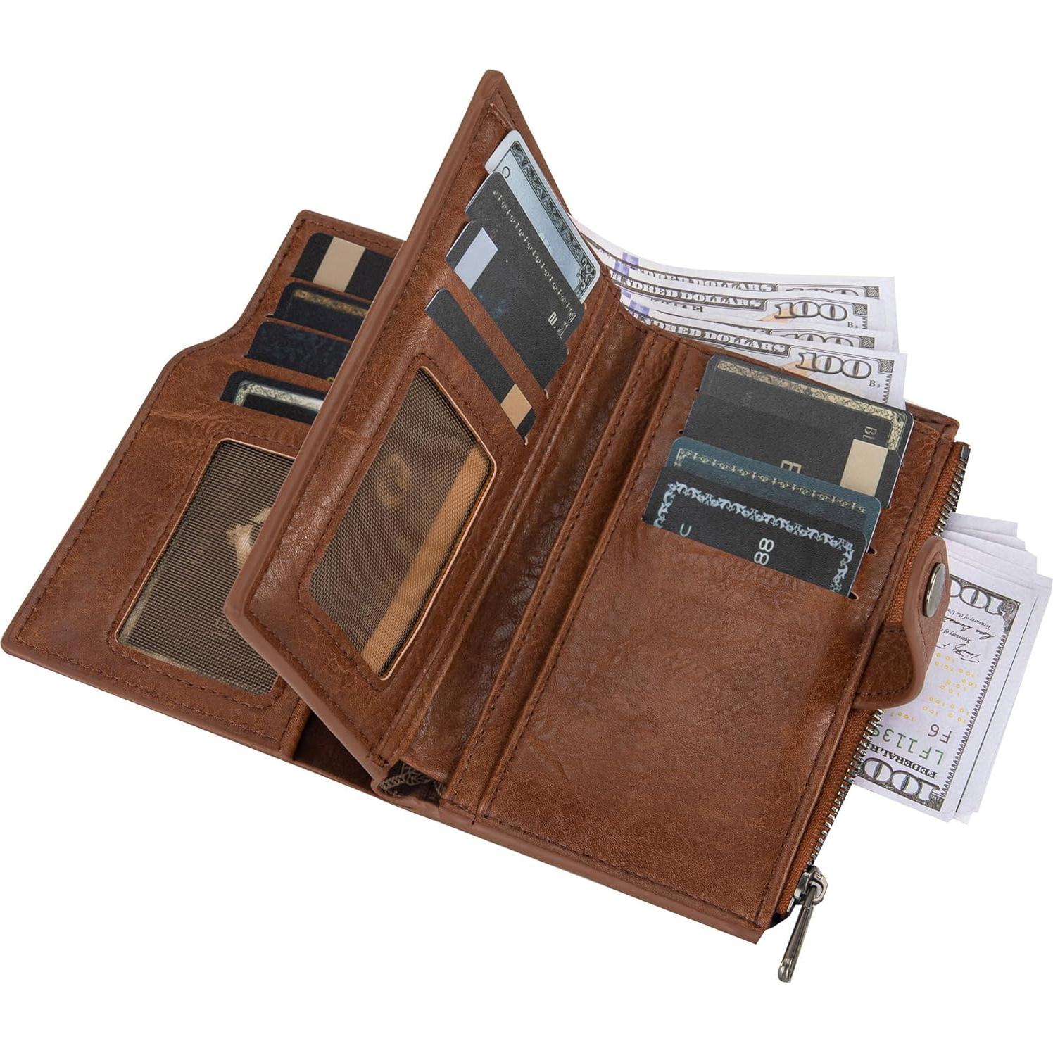 Billetera Bifold Slim Wrangler para Mujeres - Cuero Vegano