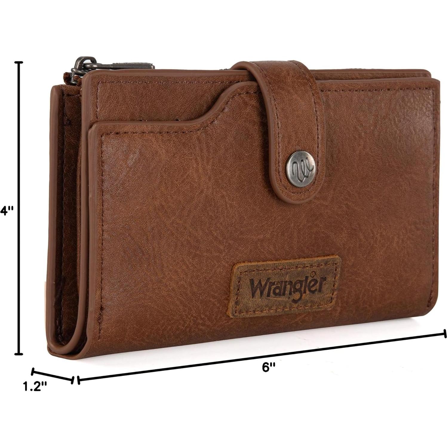 Billetera Bifold Slim Wrangler para Mujeres - Cuero Vegano