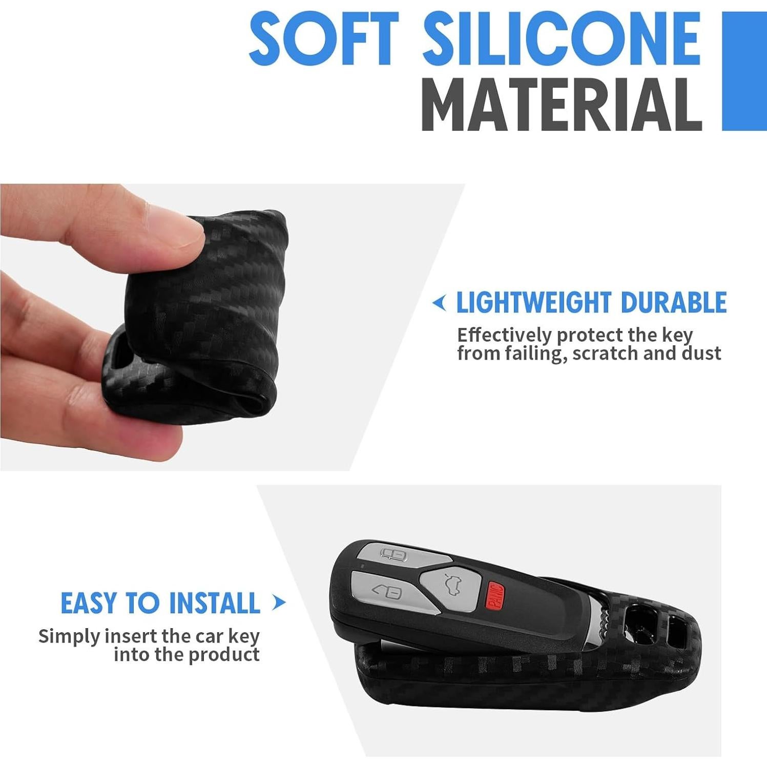 Funda de Llave Silicona Audi A4 S4 RS4 A5 S5 A6 A7 Q5 Q7