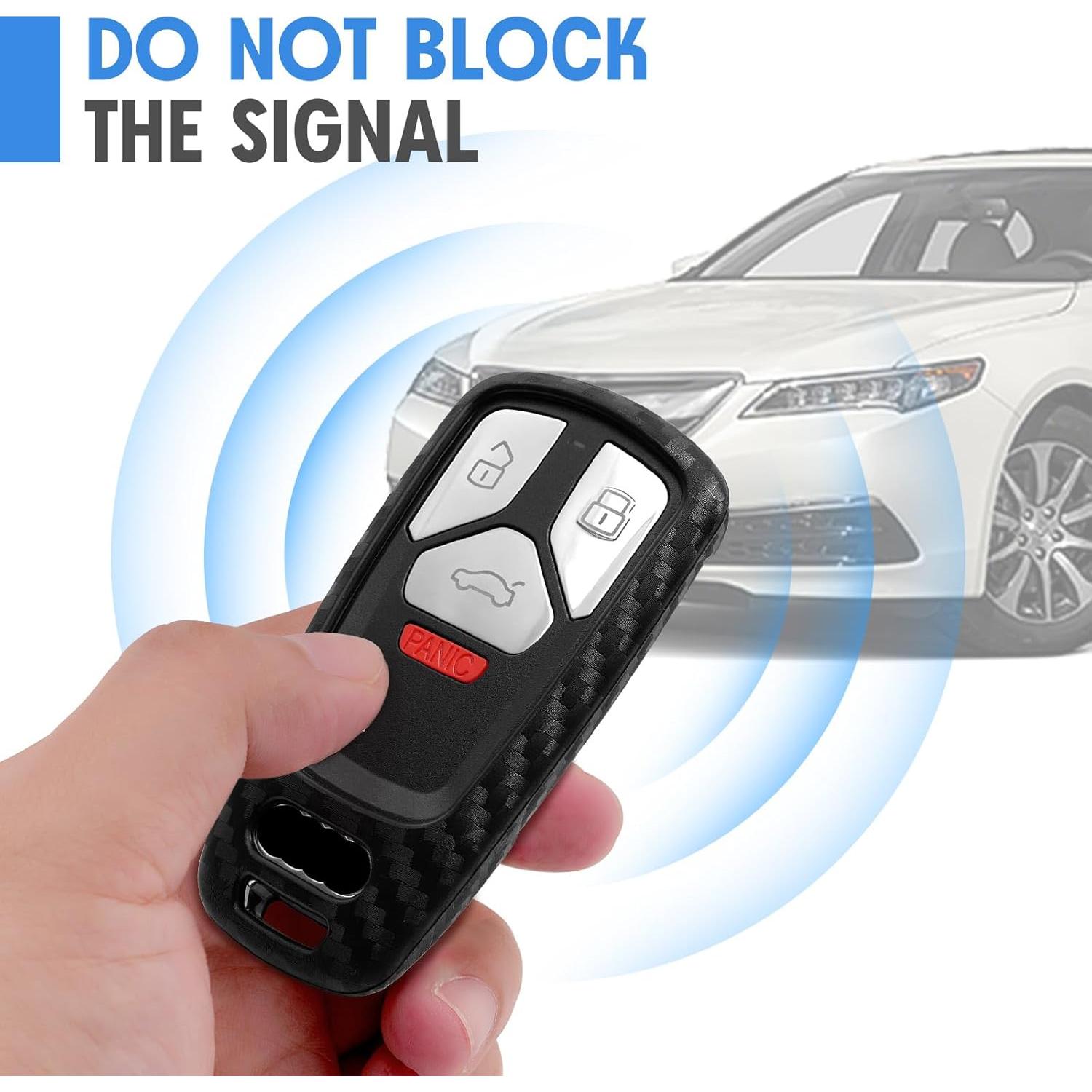 Funda de Llave Silicona Audi A4 S4 RS4 A5 S5 A6 A7 Q5 Q7