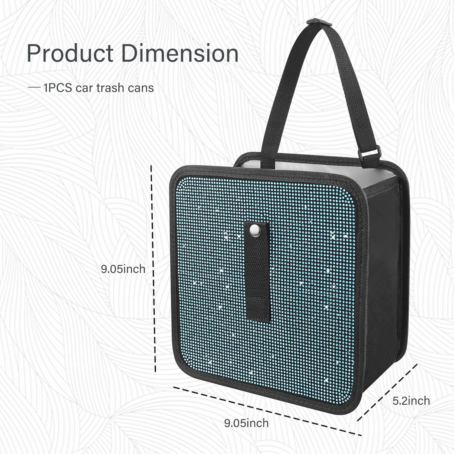 Cubos de Basura Plegables Wedfish para Autos - Azul Brillante