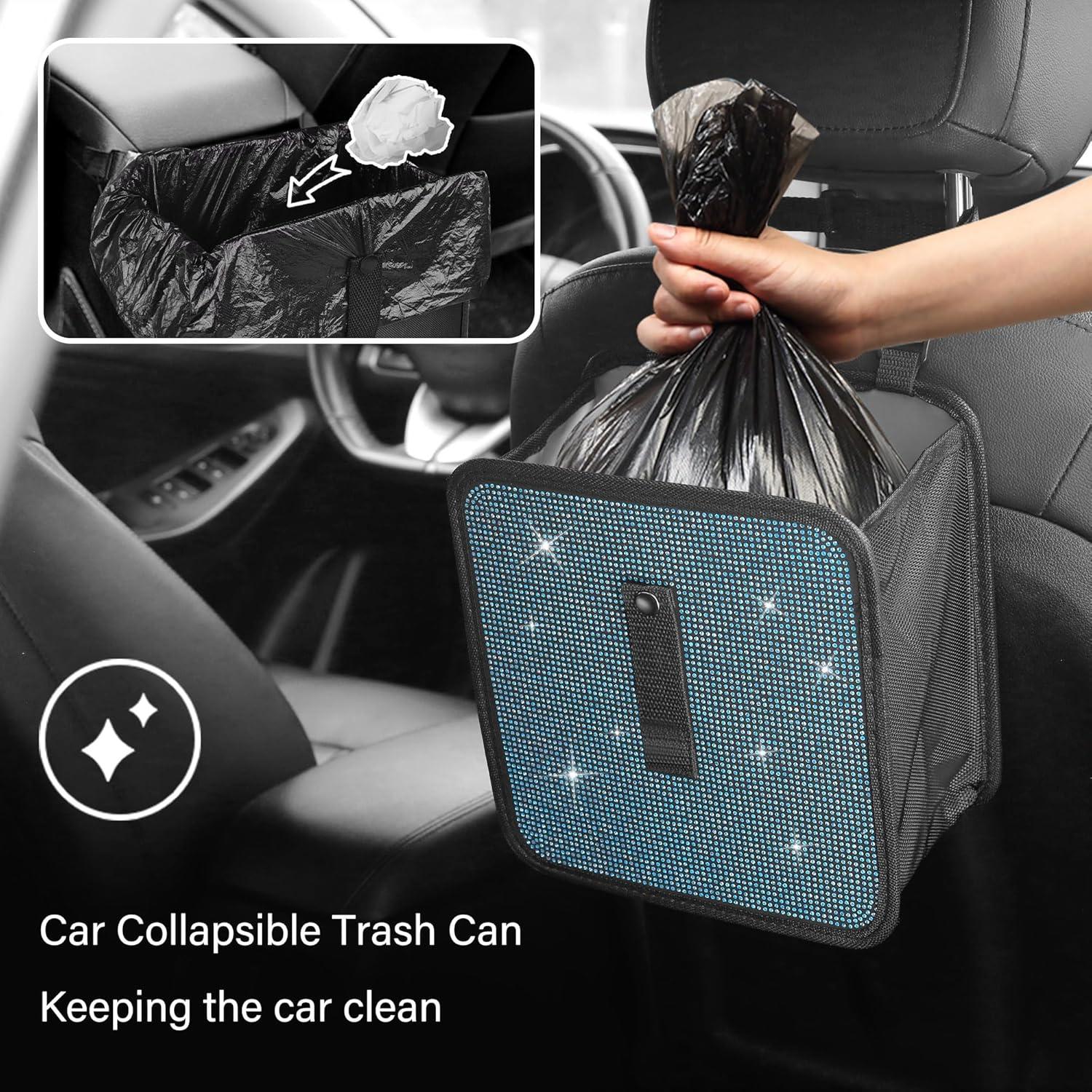 Cubos de Basura Plegables Wedfish para Autos - Azul Brillante