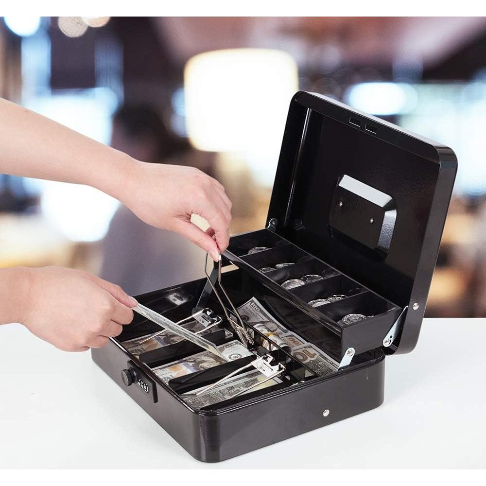 Caja de Dinero Goehiaul con Cerradura de Combinación 30x24x9 cm