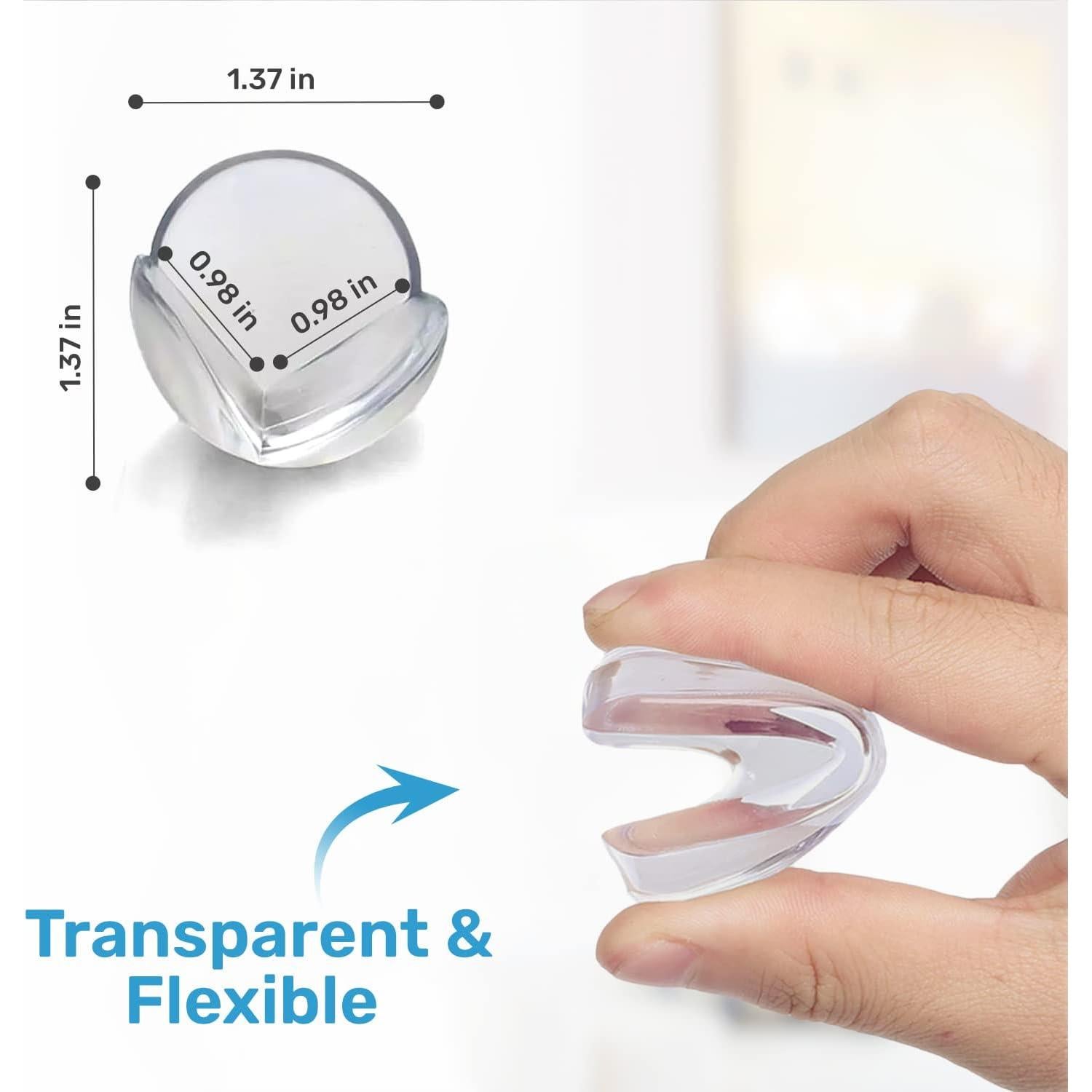 Protectores de esquinas transparentes Baby Proof Me - Paquete de 12