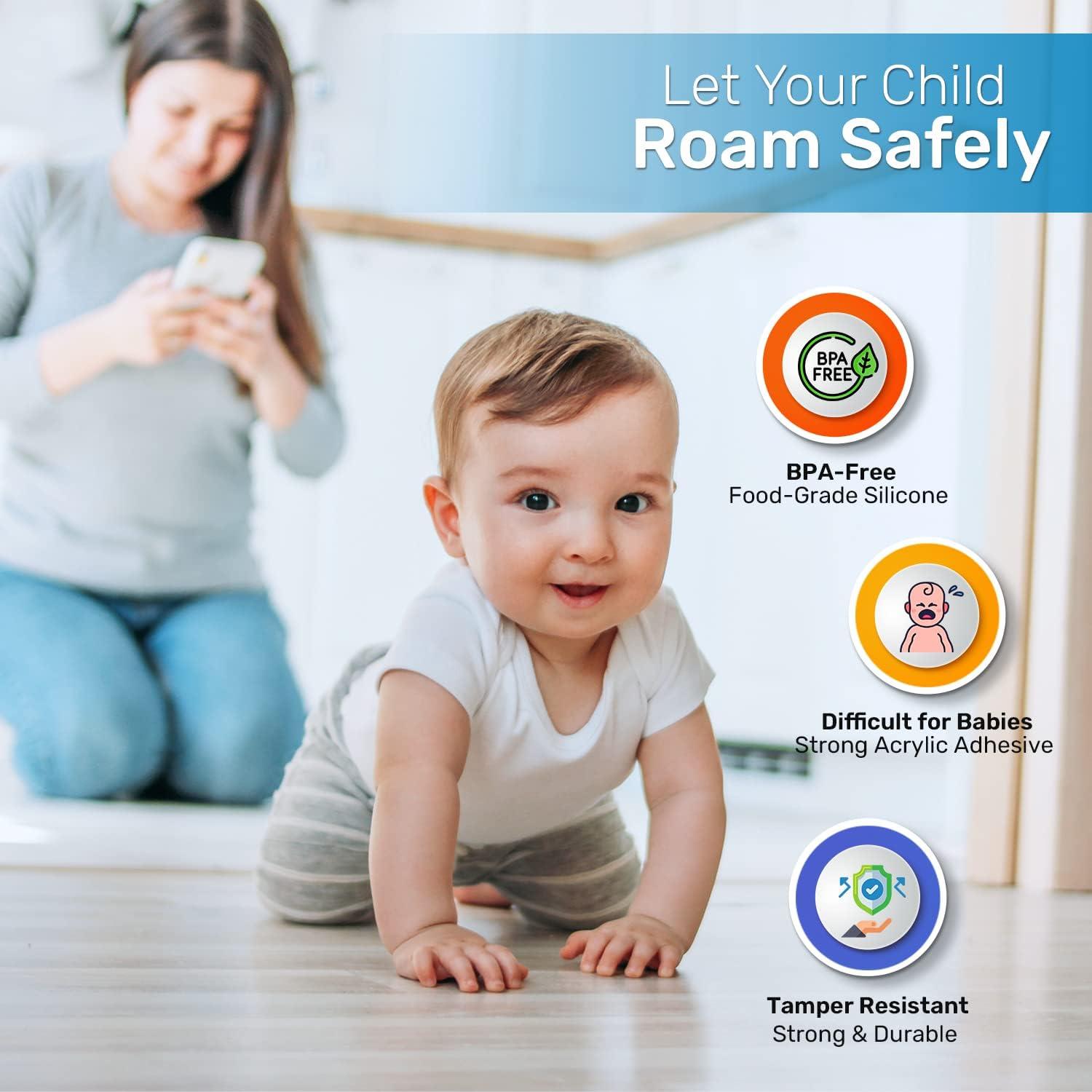 Protectores de esquinas transparentes Baby Proof Me - Paquete de 12