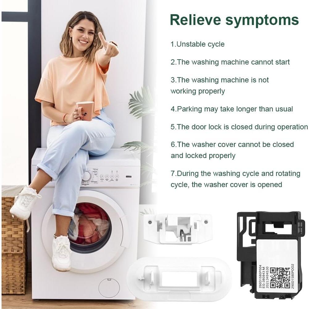 Interruptor de bloqueo de tapa de lavadora GE Restynic WH01X27954