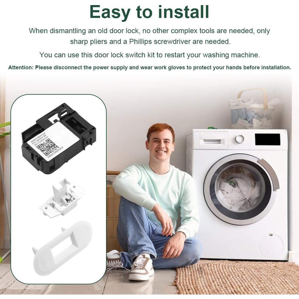 Interruptor de bloqueo de tapa de lavadora GE Restynic WH01X27954