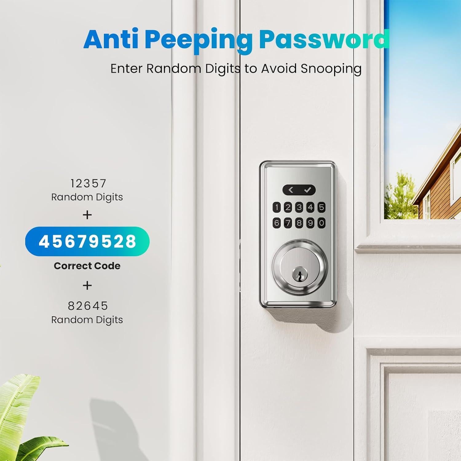 Cerradura Inteligente MOUSETRO S11A con Teclado y Pestillo