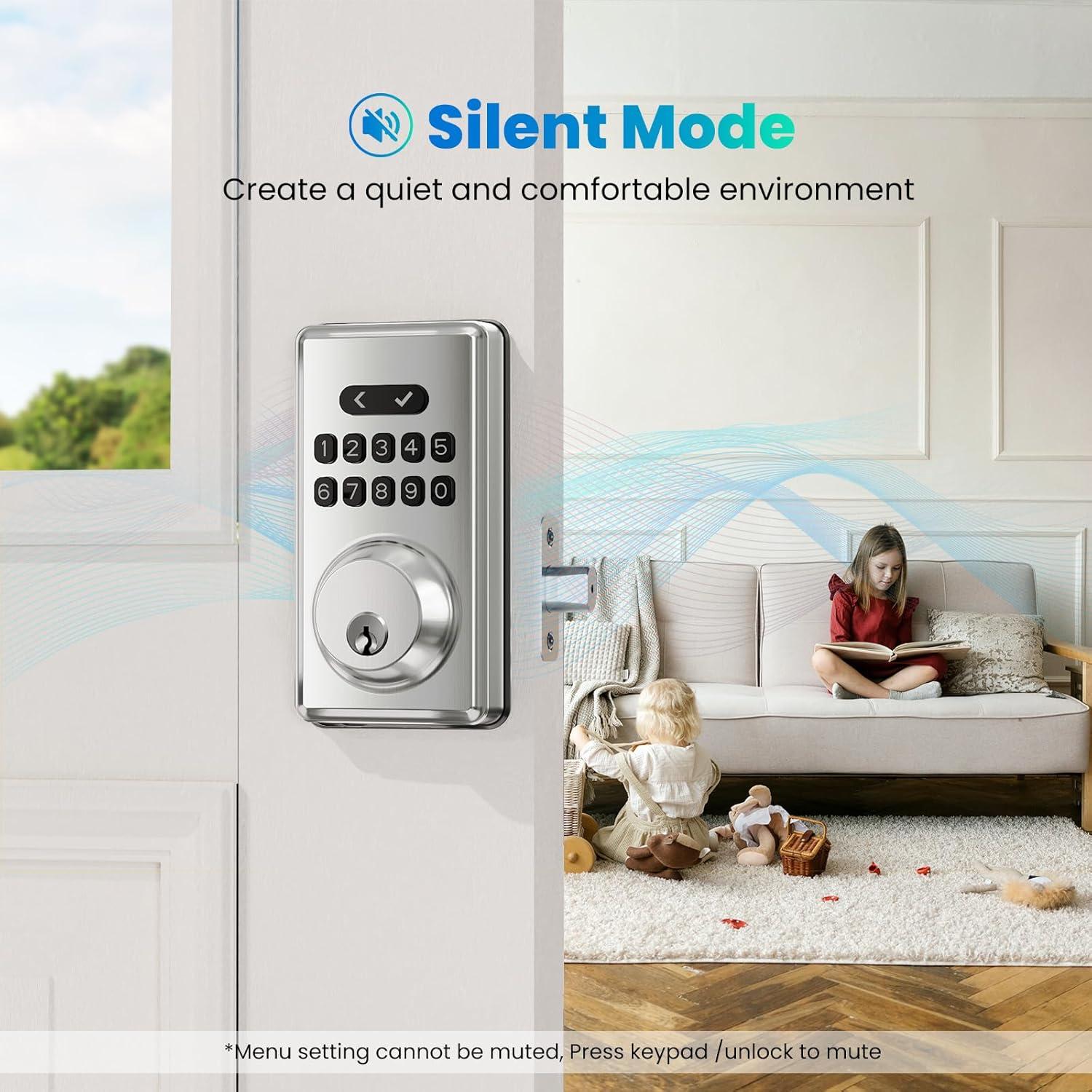 Cerradura Inteligente MOUSETRO S11A con Teclado y Pestillo