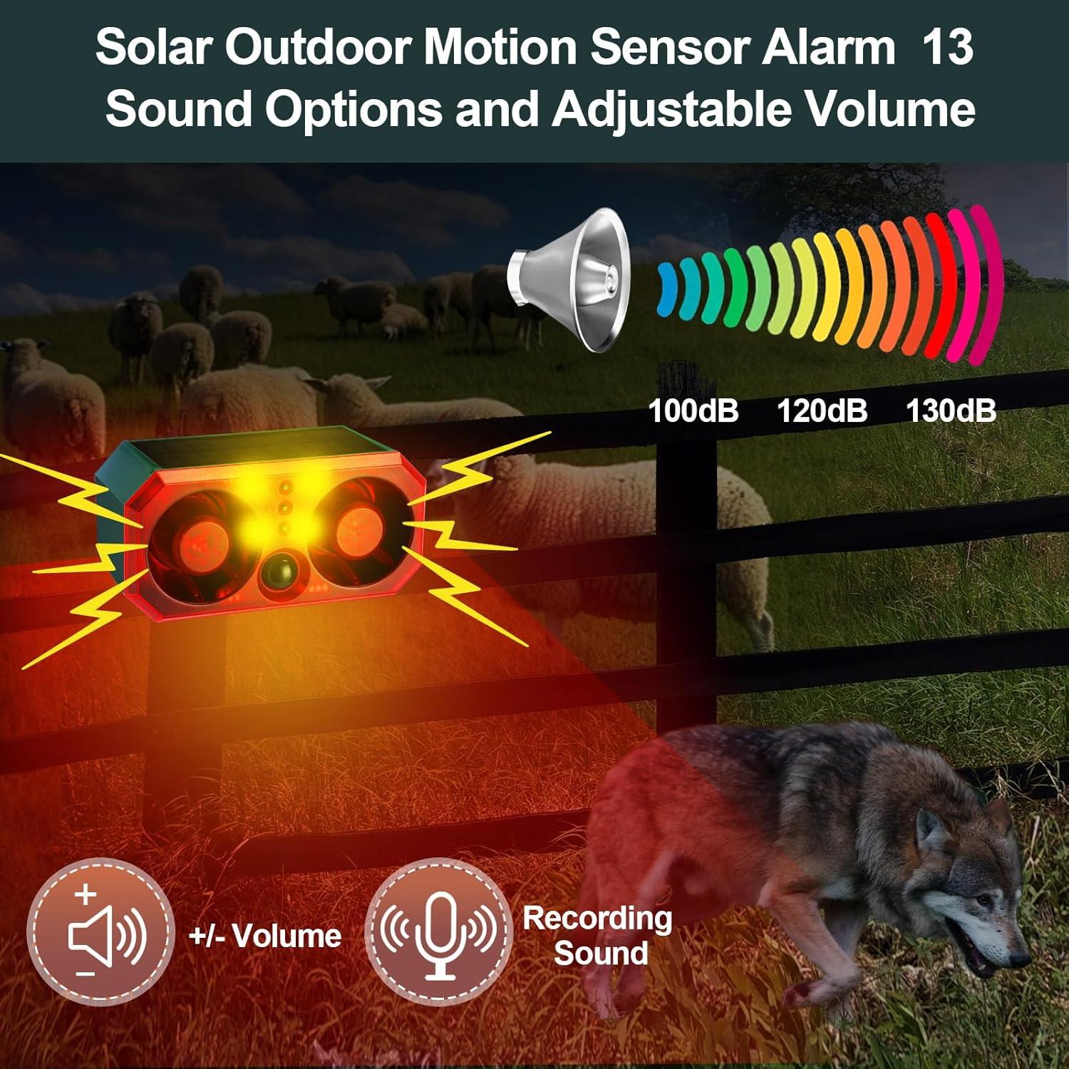 Alarma de Movimiento Solar Qualirey 2 Pcs con Control Remoto