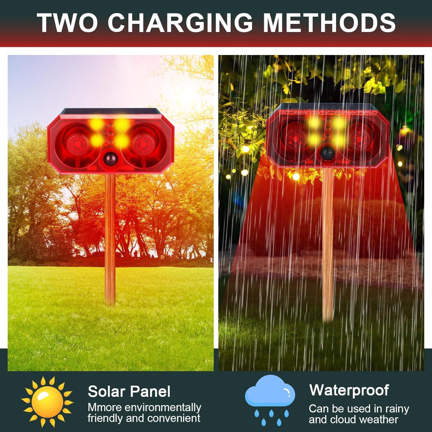 Alarma de Movimiento Solar Qualirey 2 Pcs con Control Remoto