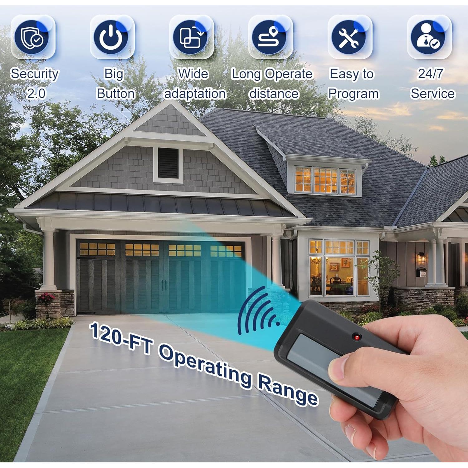 Control Remoto Universal 891LM Werhoo para Garaje 1-Pack