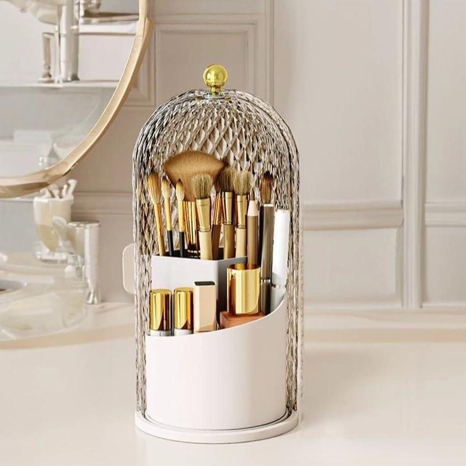 Organizador de Brochas de Maquillaje Siehpa3 Blanco 360°