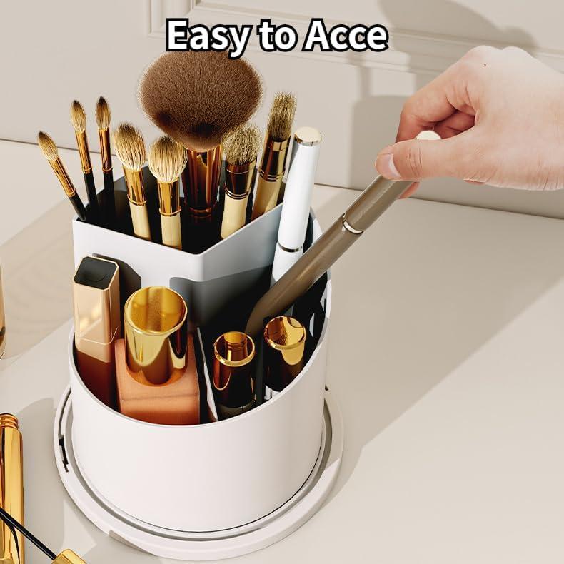 Organizador de Brochas de Maquillaje Siehpa3 Blanco 360°