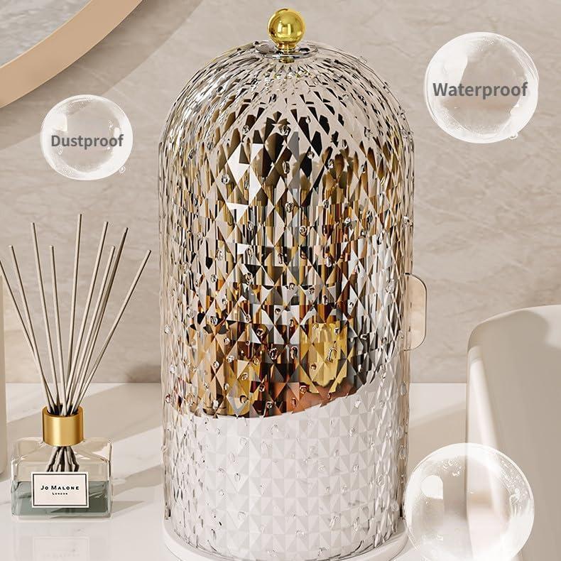 Organizador de Brochas de Maquillaje Siehpa3 Blanco 360°