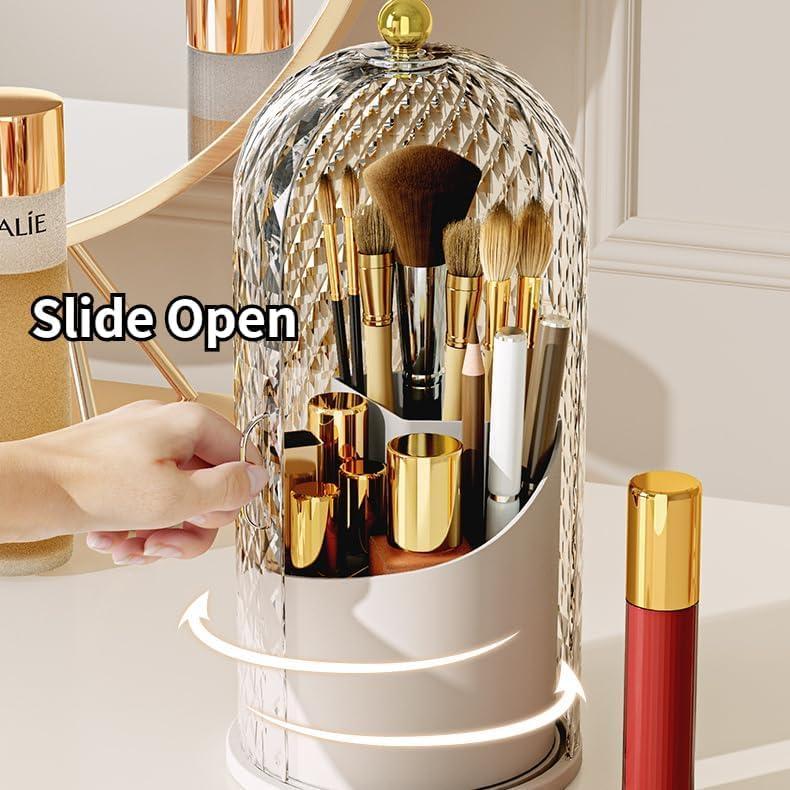 Organizador de Brochas de Maquillaje Siehpa3 Blanco 360°